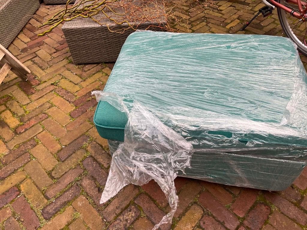 Ikea Ektorp voetenbank/ottoman Totebo, Huis en Inrichting, Fauteuils, Ophalen, Zo goed als nieuw, 75 tot 100 cm, 125 cm of meer