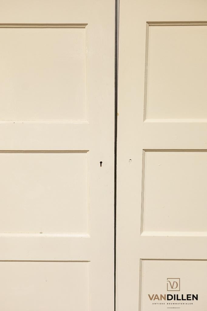 2 oude enkele paneeldeuren 201 x 77.5, Ophalen, Gebruikt, Minder dan 80 cm, Binnendeur