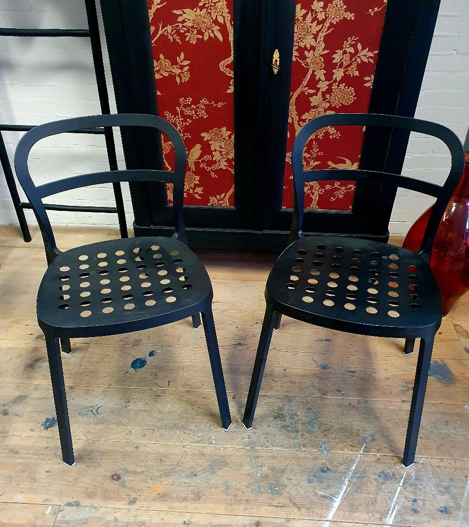 Ikea Reidar stoelen, Ophalen, Gebruikt, Twee, Zwart