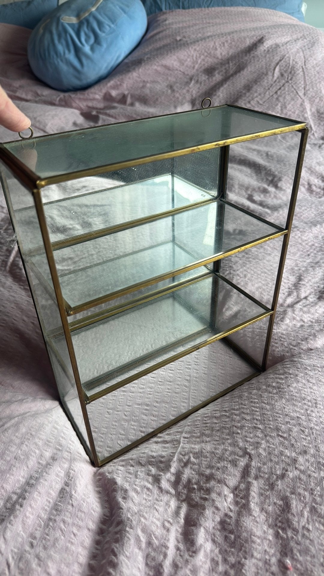 Klein vitrinekastje voor sieraden oid, Ophalen, Minder dan 50 cm, Zo goed als nieuw, Minder dan 25 cm