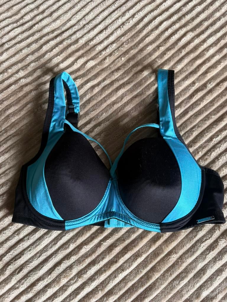 Sapph mooie BH mt 75 D ZGAN, Ophalen of Verzenden, Blauw, BH