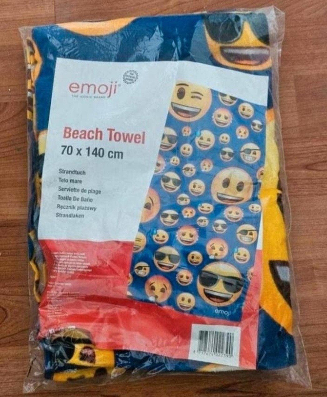 Emoji-strandlaken - 70 bij 140 centimeter ( nieuw ), Ophalen of Verzenden, Nieuw