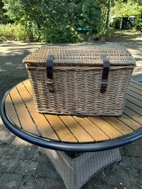 Rotan fietsmand, Ophalen, Gebruikt, Fietsmand
