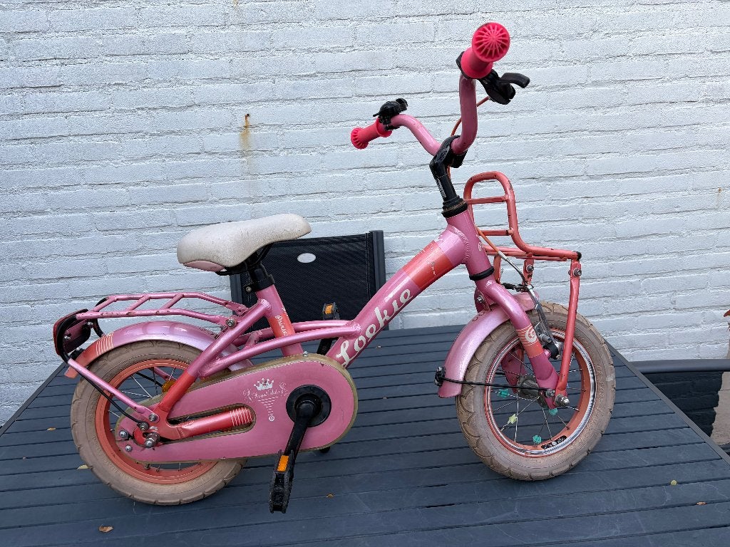 LOEKIE Prinses TRANSPORTFIETSJE 12 inch  helemaal nagekeken, Fietsen en Brommers, Ophalen, Terugtraprem, Gebruikt, 14 inch of minder