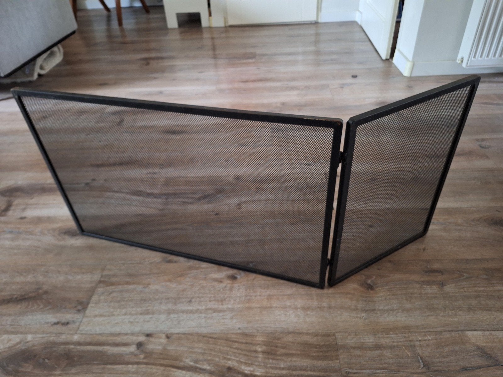Scharnierend spatscherm - 48x78 cm en 48x36 cm, Huis en Inrichting, Ophalen, Gebruikt, Zwart, Metaal