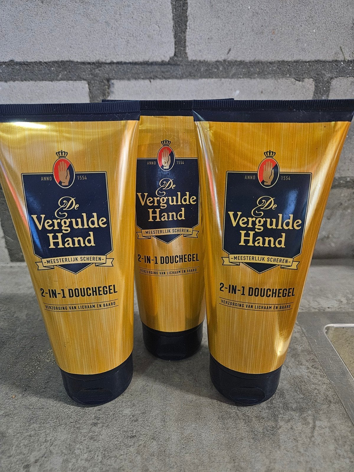 3 keer 2in1 douchegel de vergulde hand, Ophalen, Nieuw, Bad & Douche