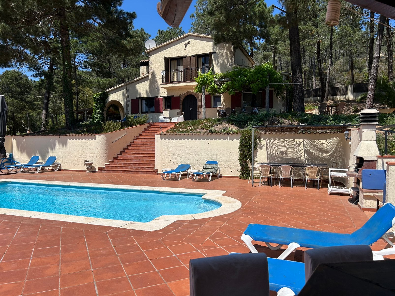 Fantastische villa: Rural, Zeezicht, 8p., Pool, Airco, Privé, 8 personen, 4 of meer slaapkamers, In bergen of heuvels, Costa Brava