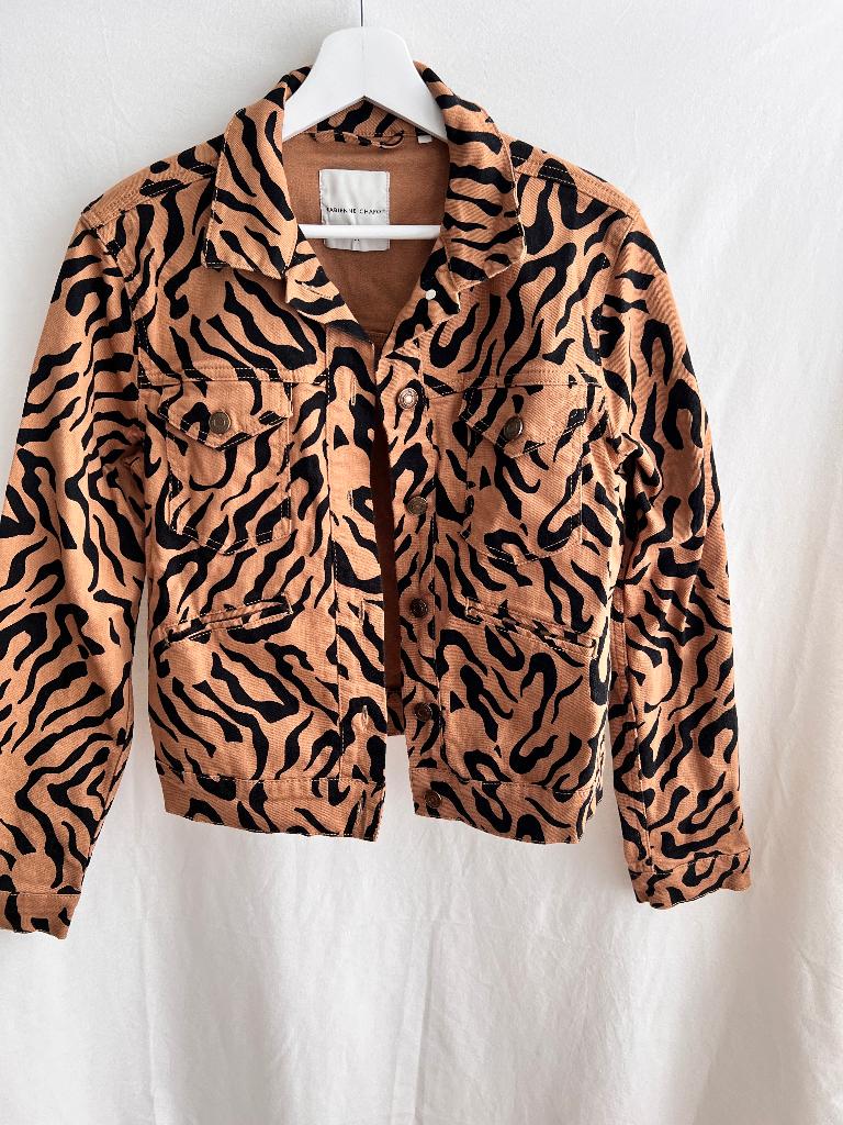 Fabienne Chapot zebra print spijkerjas maat 36, Ophalen of Verzenden, Zo goed als nieuw, Maat 36 (S), Bruin