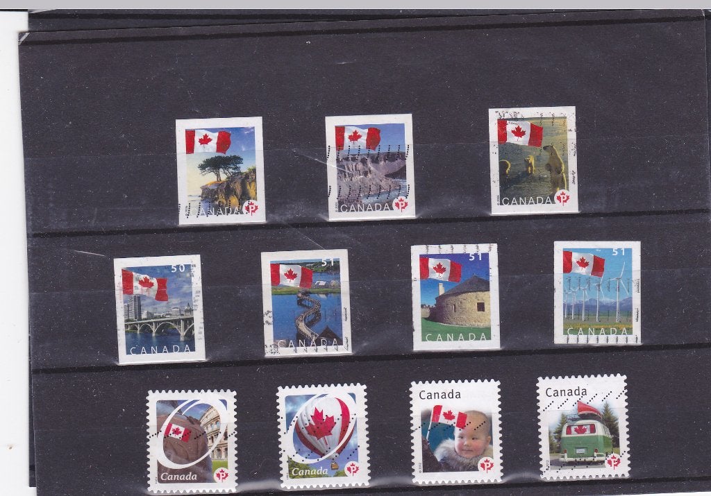 Postzegels Canada, Verzenden, Gestempeld, Noord-Amerika