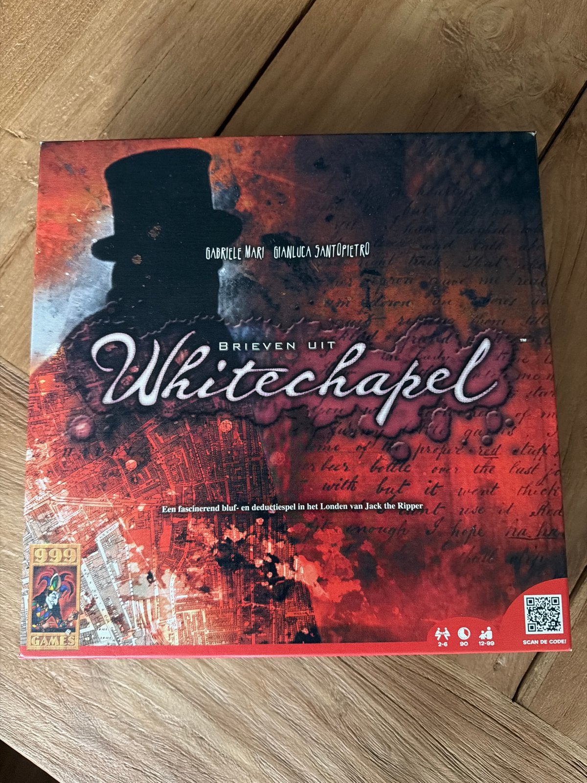 Brieven uit Whitechapel - Jack the Ripper bordspel, Drie of vier spelers, Ophalen of Verzenden, Zo goed als nieuw