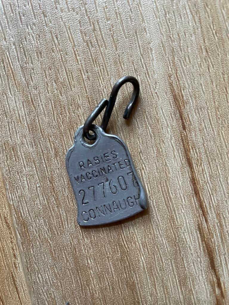 Vintage hondenpenning, Verzenden, Overige materialen