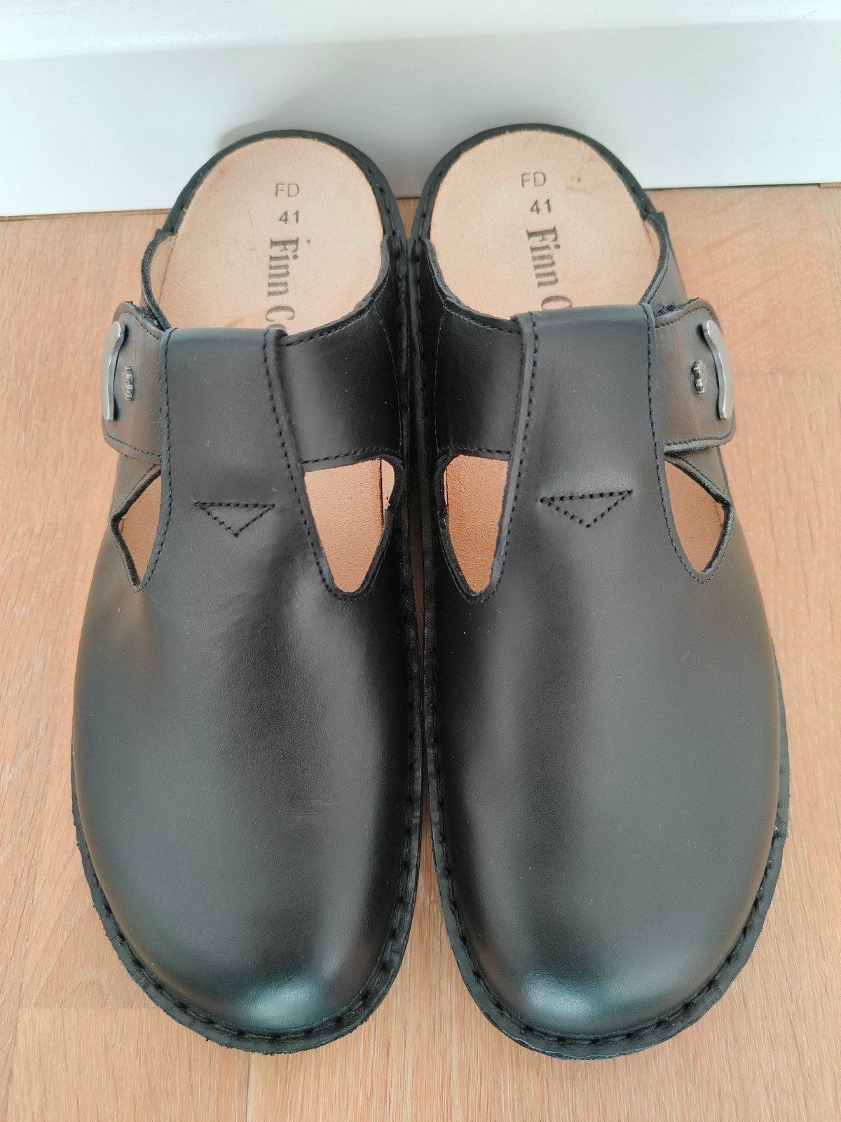 Finn Comfort Clogs - maat 41 - zwart Leer, Finn Comfort, Zwart, Nieuw, Ophalen of Verzenden