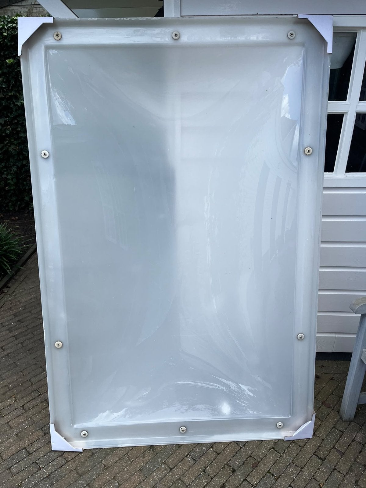Lichtkoepel Polycarbonaat melkglas 100x160cm (binnenmaat), Ophalen, Gebruikt, 80 tot 120 cm, 160 cm of meer