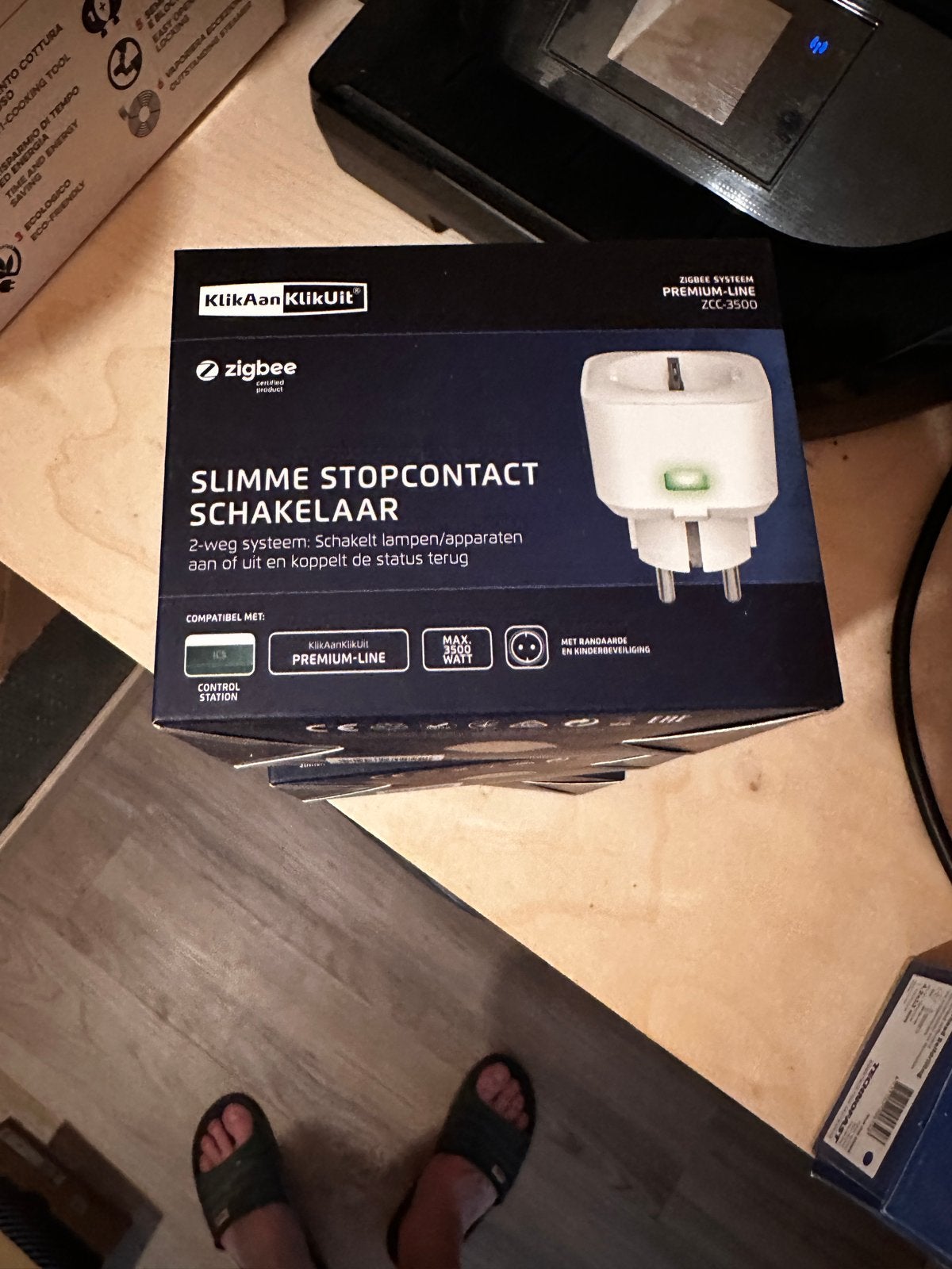KlikAan KlikUit Slimme Stopcontact Schakelaar ZCC-3500, Ophalen of Verzenden, Nieuw, Stopcontact
