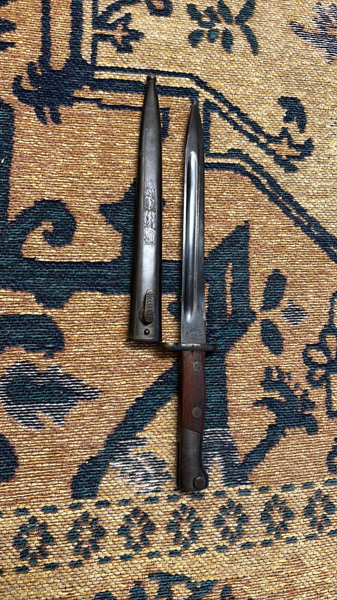 Joegoslavische m48 bajonet, Ophalen of Verzenden, Landmacht, Mes of Dolk