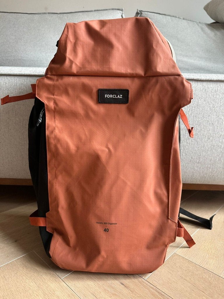 Backpack Travel 500 Organiser 40 liters, 30 cm of meer, Minder dan 40 cm, Oranje, Ophalen of Verzenden