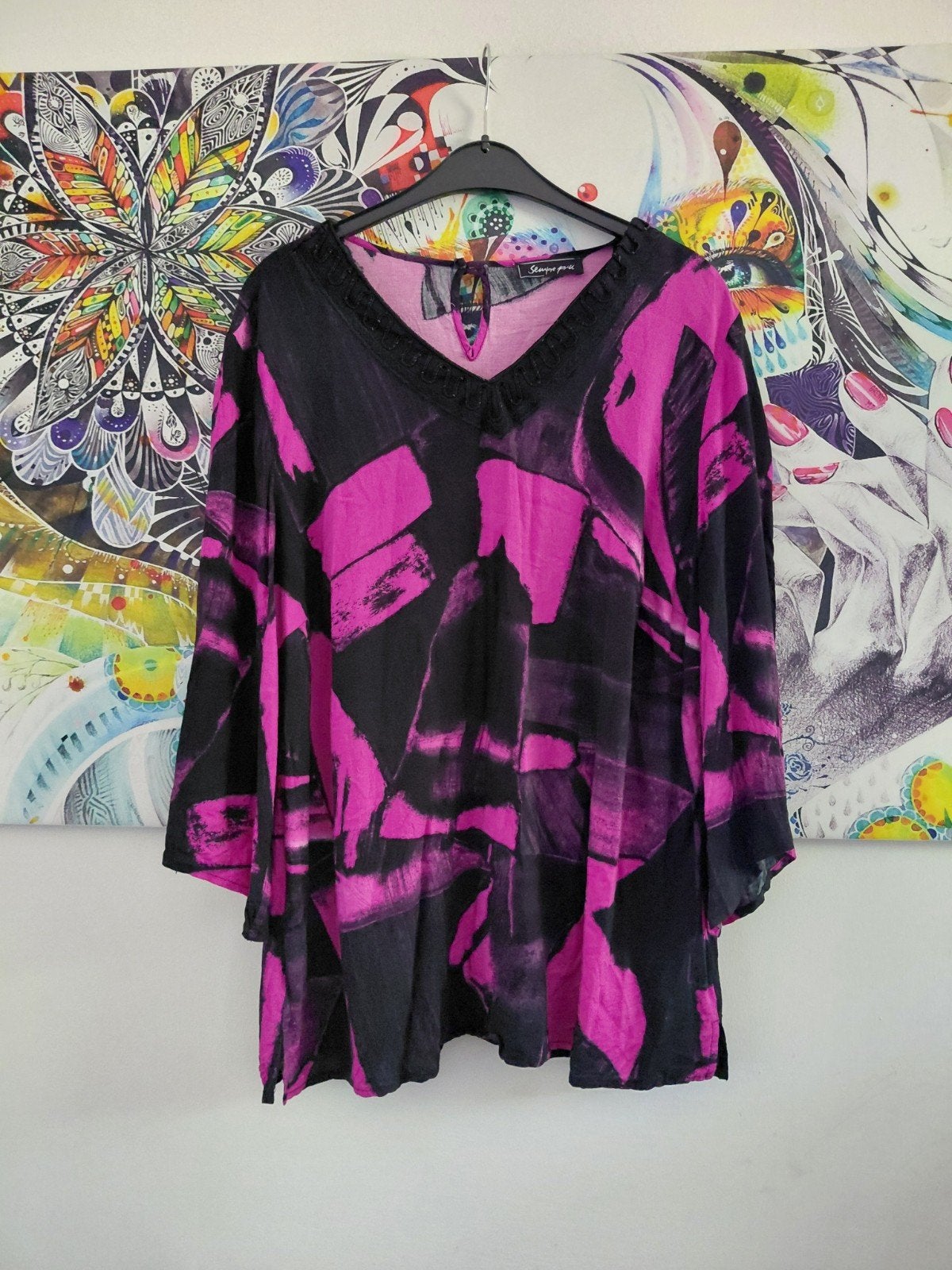 Prachtige shirt blouse maat 46 Sempre piu, Kleding | Dames, Sempre piu, Maat 46/48 (XL) of groter, Ophalen of Verzenden, Roze