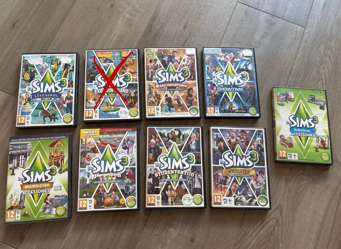 De Sims 3 Spellen en Uitbreidingspakketten - Z.G.A.N., Verzenden, 1 speler, Zo goed als nieuw, Vanaf 12 jaar