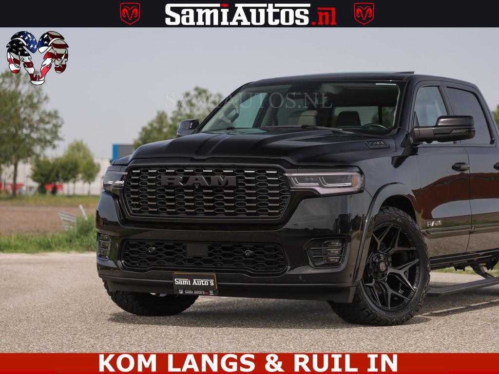 Dodge Ram TUNGSTEN BLACK OPS | 540 PK | HIGH END | MASSAGE |, Auto's, Automaat, Gebruikt, Met garantie (alle), Zwart