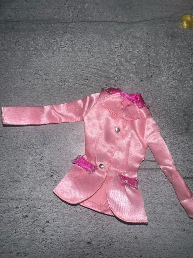 723  Vintage Barbie jasje roze satijn, Ophalen of Verzenden, Gebruikt