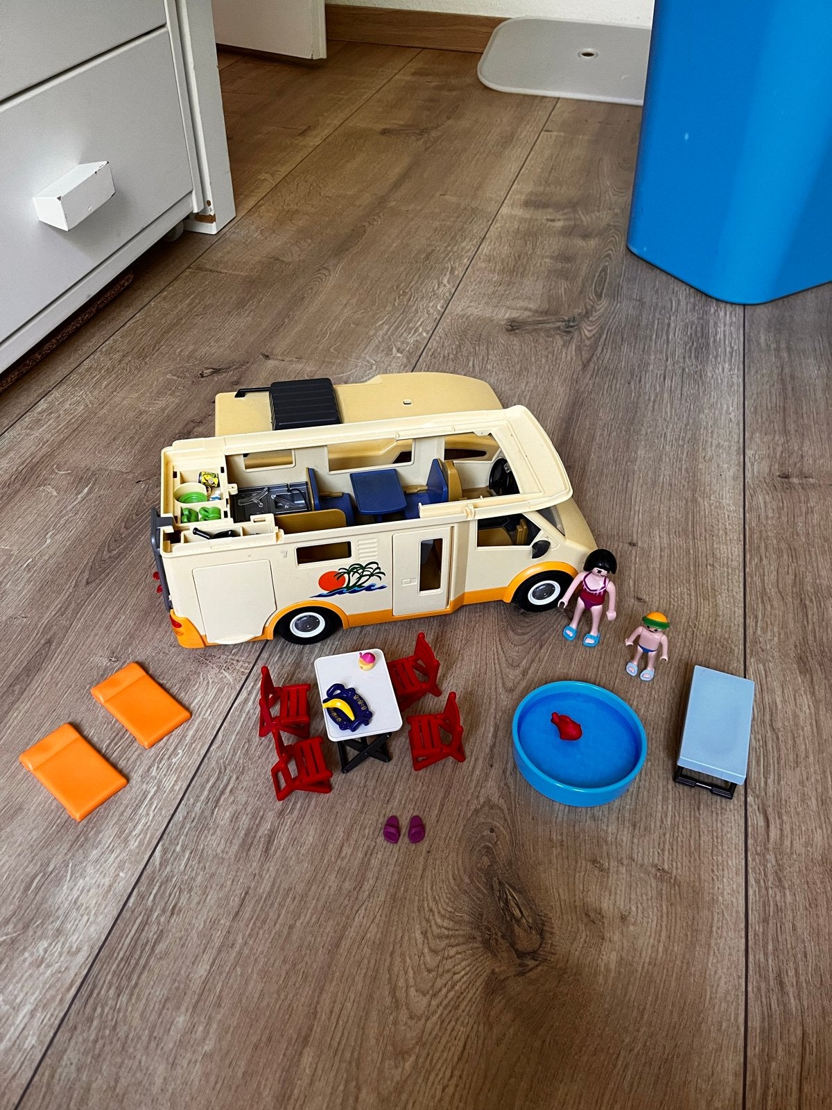Playmobil Camper Set met Accessoires, Ophalen of Verzenden, Gebruikt, Jongen of Meisje