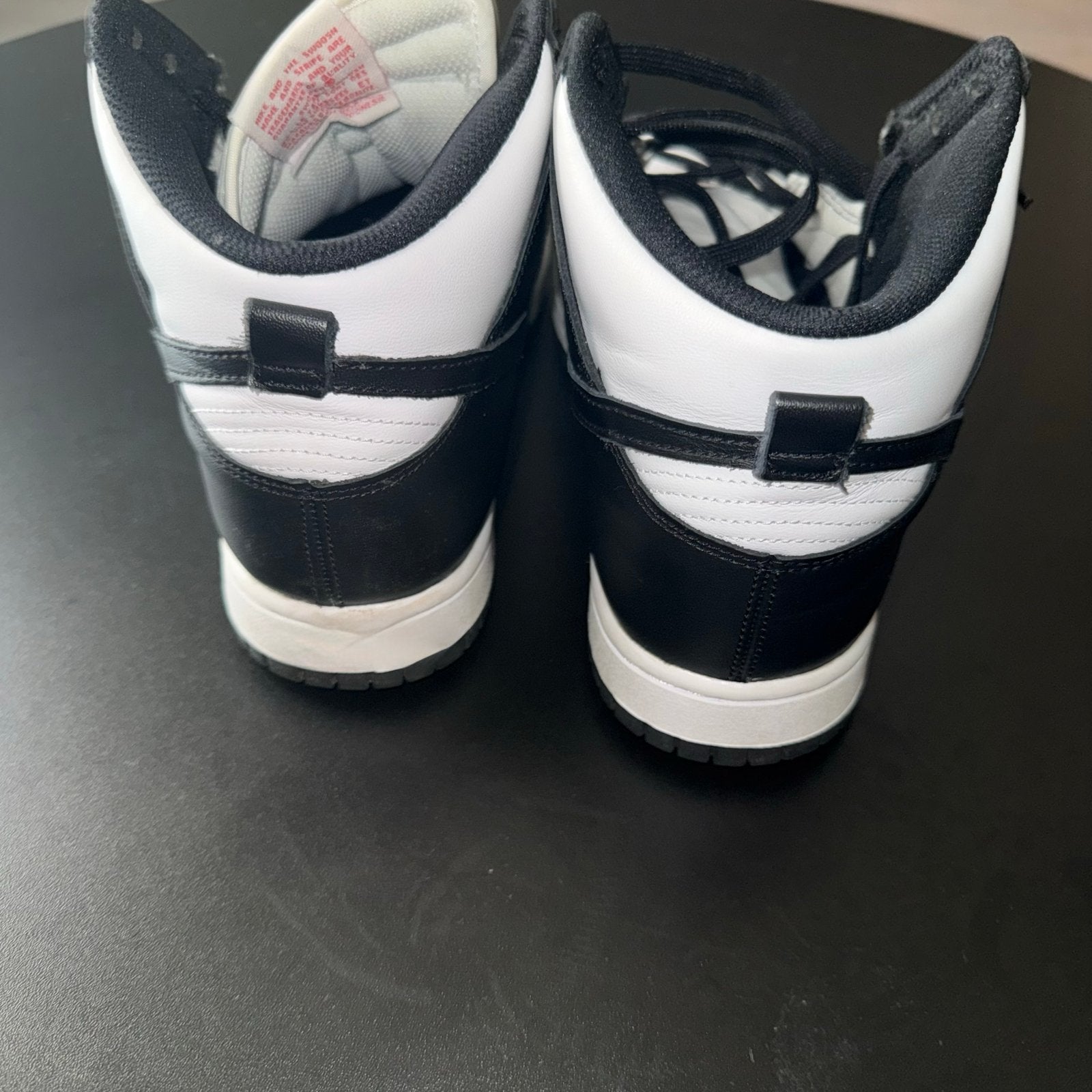 Nike Dunk High Panda sneakers, Verzenden, Gedragen, Zwart, Sneakers of Gympen