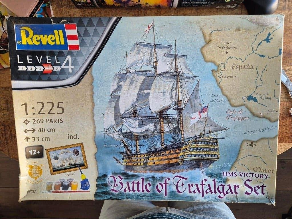 Revell HMS VICTORY   Battle of Trafalgar set, Hobby en Vrije tijd, Modelbouw | Auto's en Voertuigen, 1:50 of kleiner, Revell, Overige typen