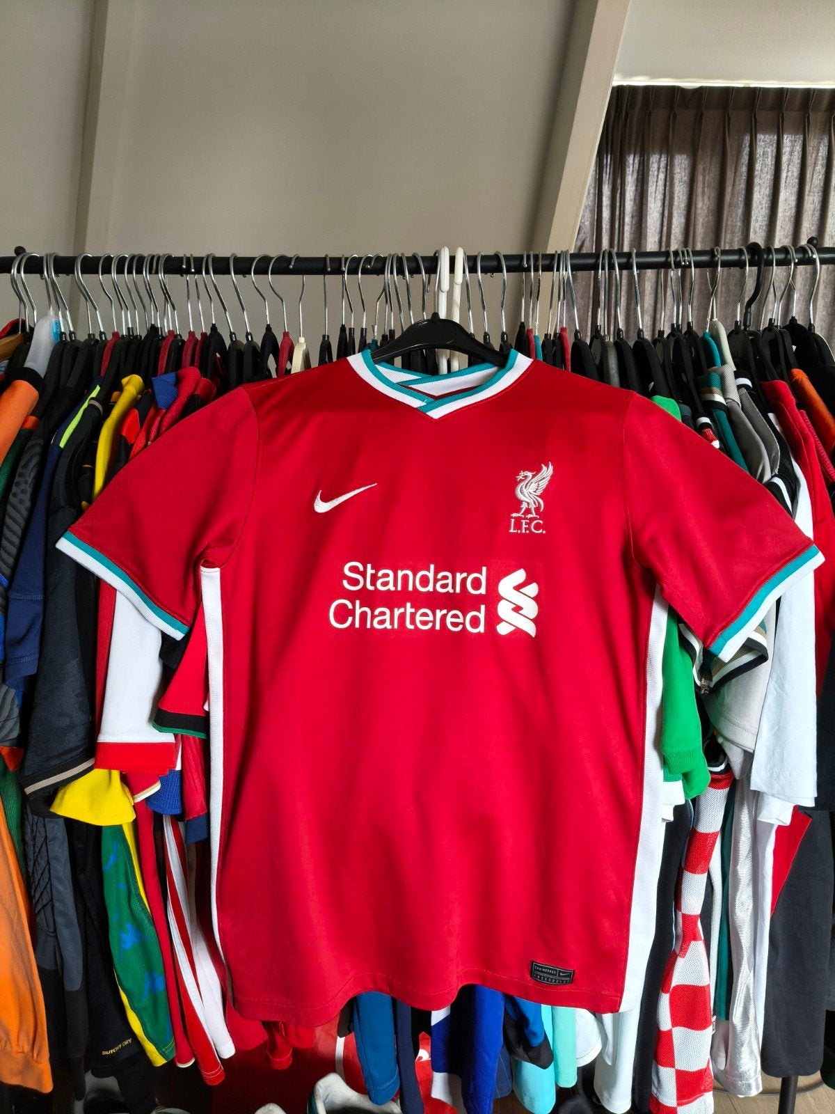 (XL Kids 158/170cm) Nike Dri-Fit 2020 Liverpool F.C. Thuis, Maat XS of kleiner, Ophalen of Verzenden, Gebruikt, Shirt