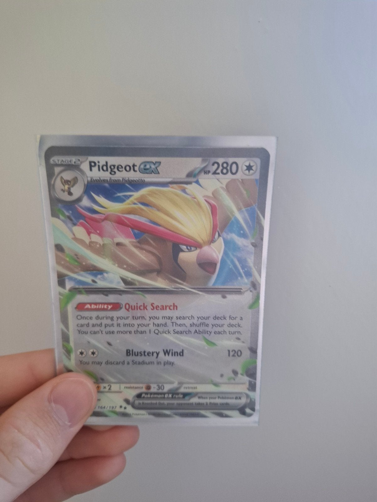 Pidgeot EX, Ophalen, Zo goed als nieuw, Losse kaart