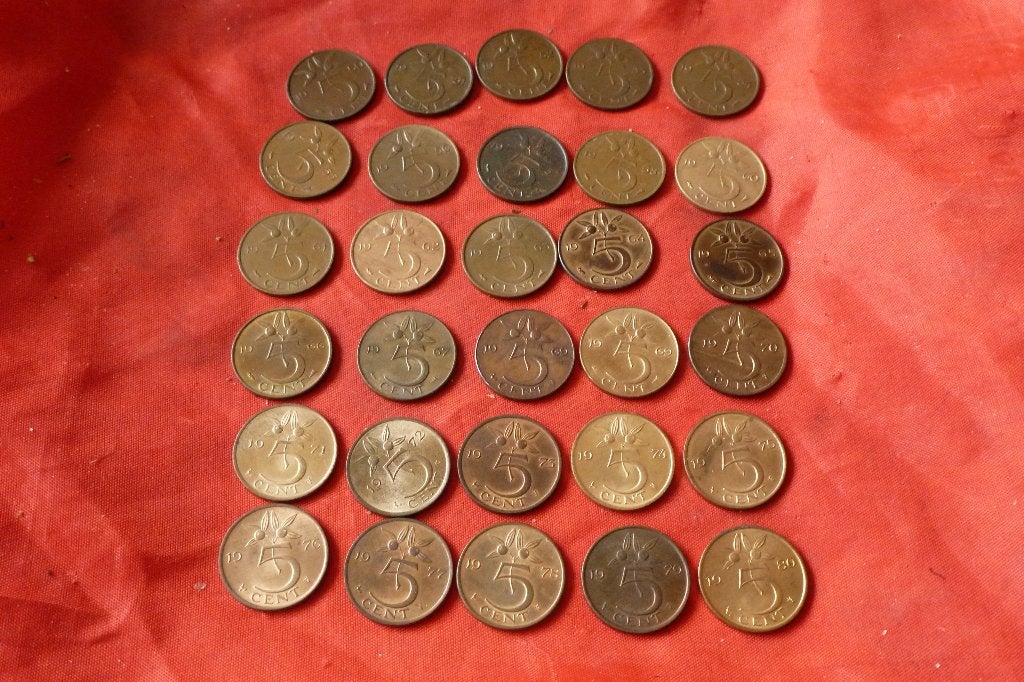 Juliana - complete serie 5 cent 1950-1980 prachtig en beter, Postzegels en Munten, Ophalen of Verzenden, Koningin Juliana, 5 cent