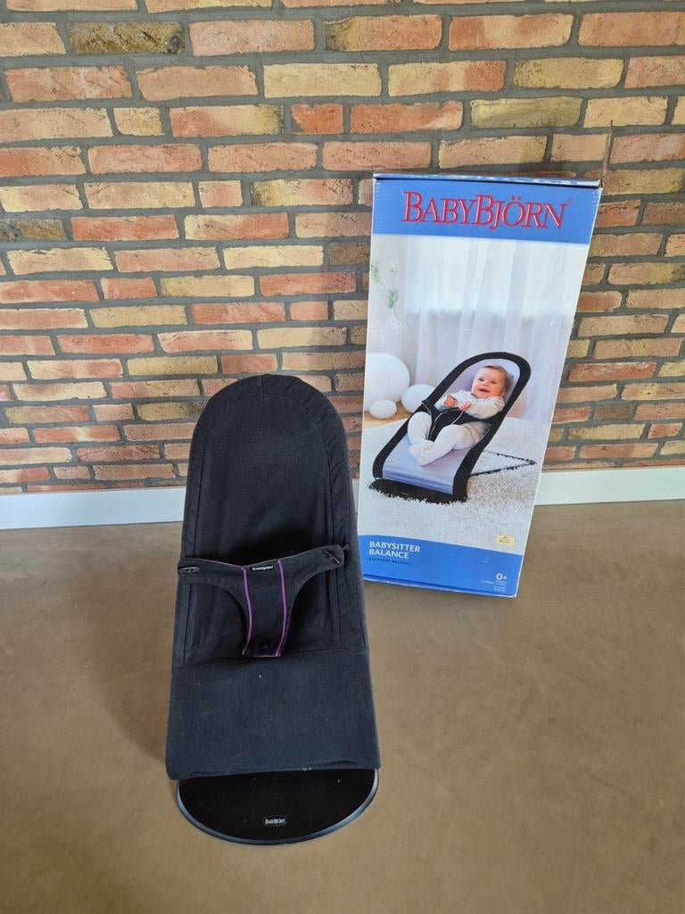 Baby Björn Wipstoel Zwart/Paars - Verschillende Standen, Ophalen of Verzenden, Zo goed als nieuw, Verstelbaar