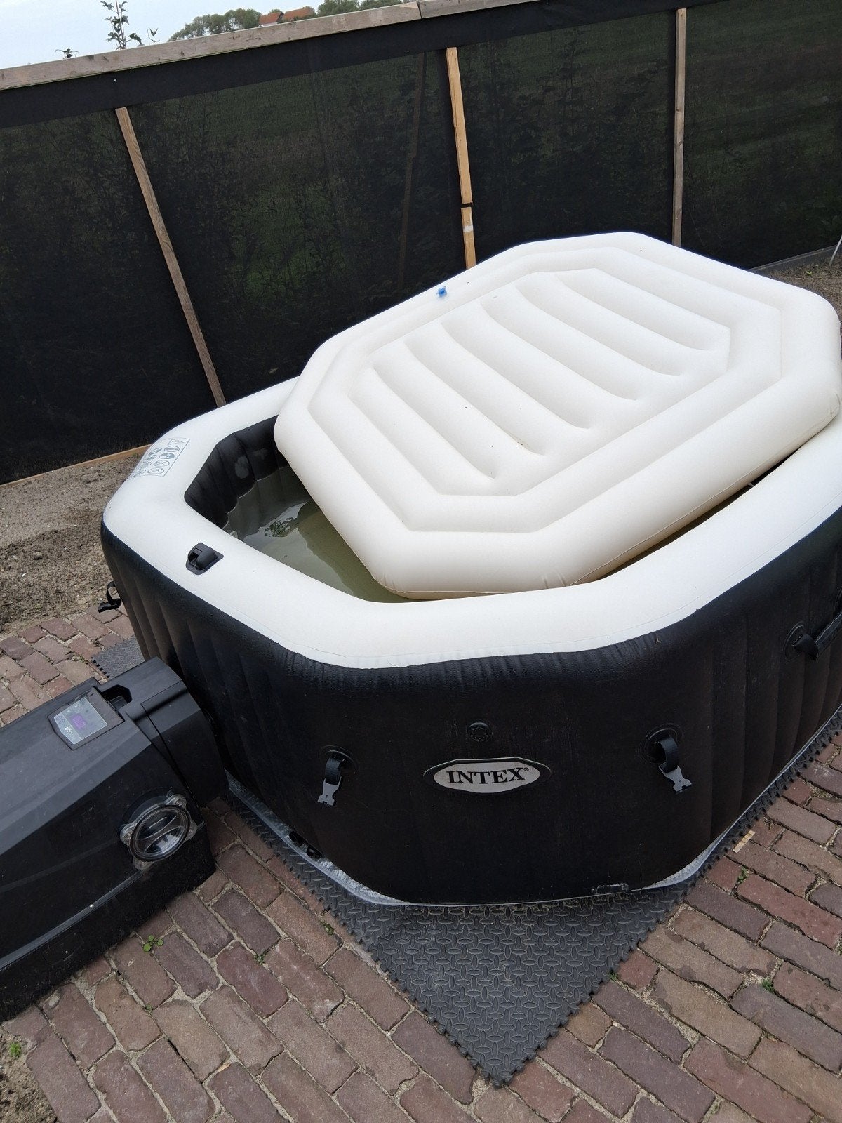 Intex PureSpa Opblaasbare Jacuzzi, Tuin en Terras, Ophalen, Gebruikt, 200 tot 300 cm, Opblaaszwembad