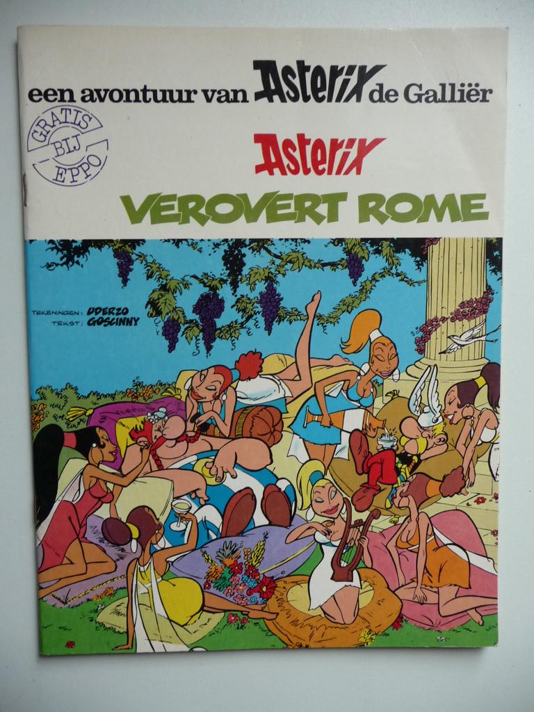 stripboek ASTERIX VEROVERT ROME - 1979, Eén stripboek, Ophalen of Verzenden, Gelezen