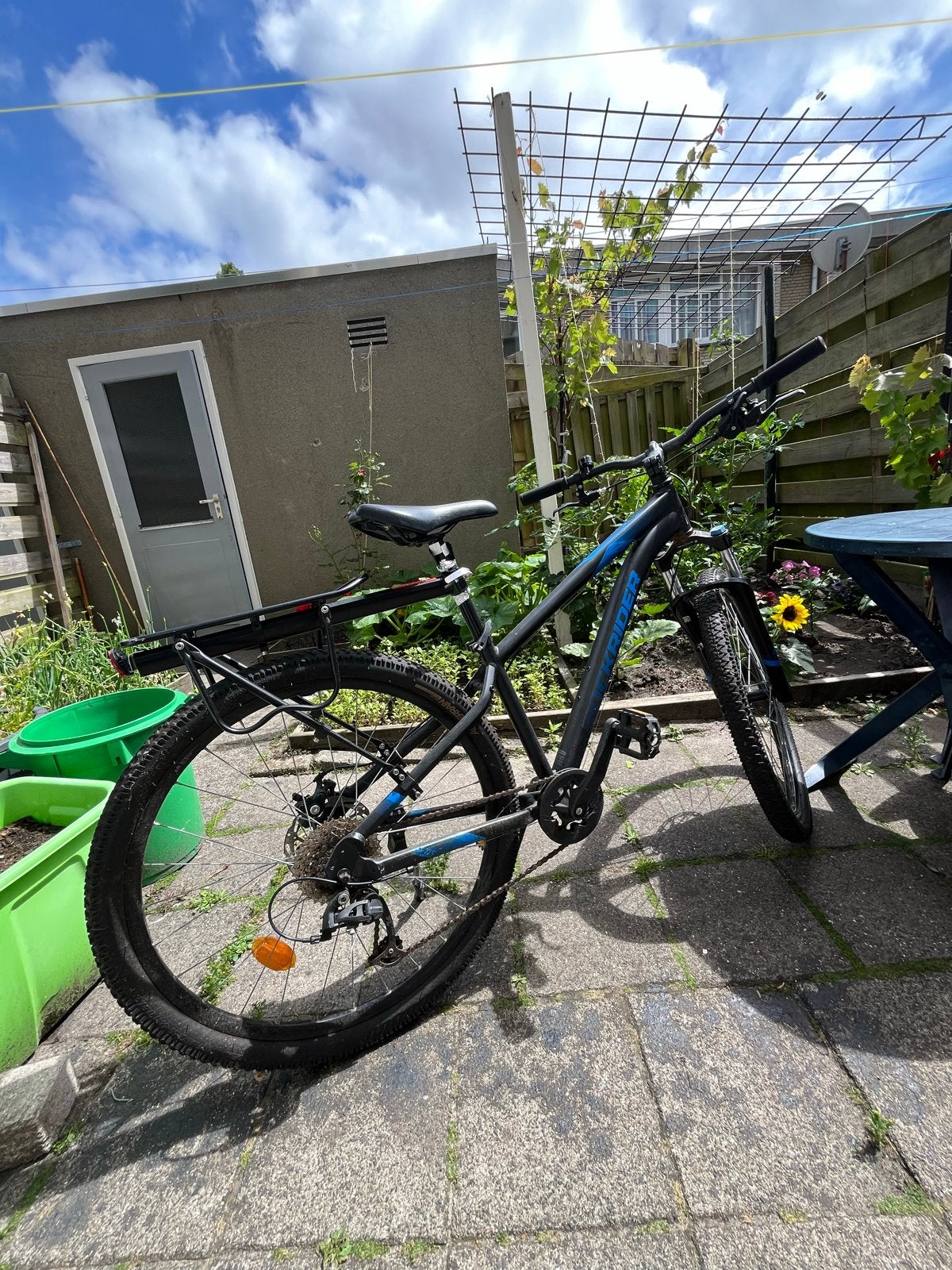 Rockrider ST120 Mountainbike met bagagedrager, Overige merken, Hardtail, Heren, Ophalen of Verzenden