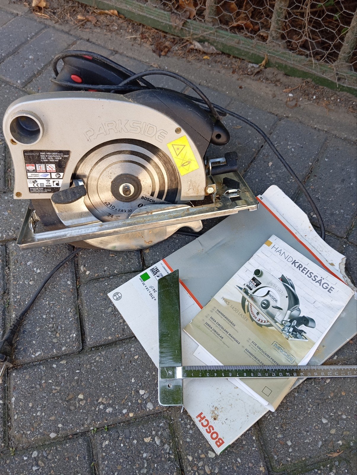 Cirkelzaag, Ophalen, Cirkelzaag, Zo goed als nieuw, 30 tot 70 mm