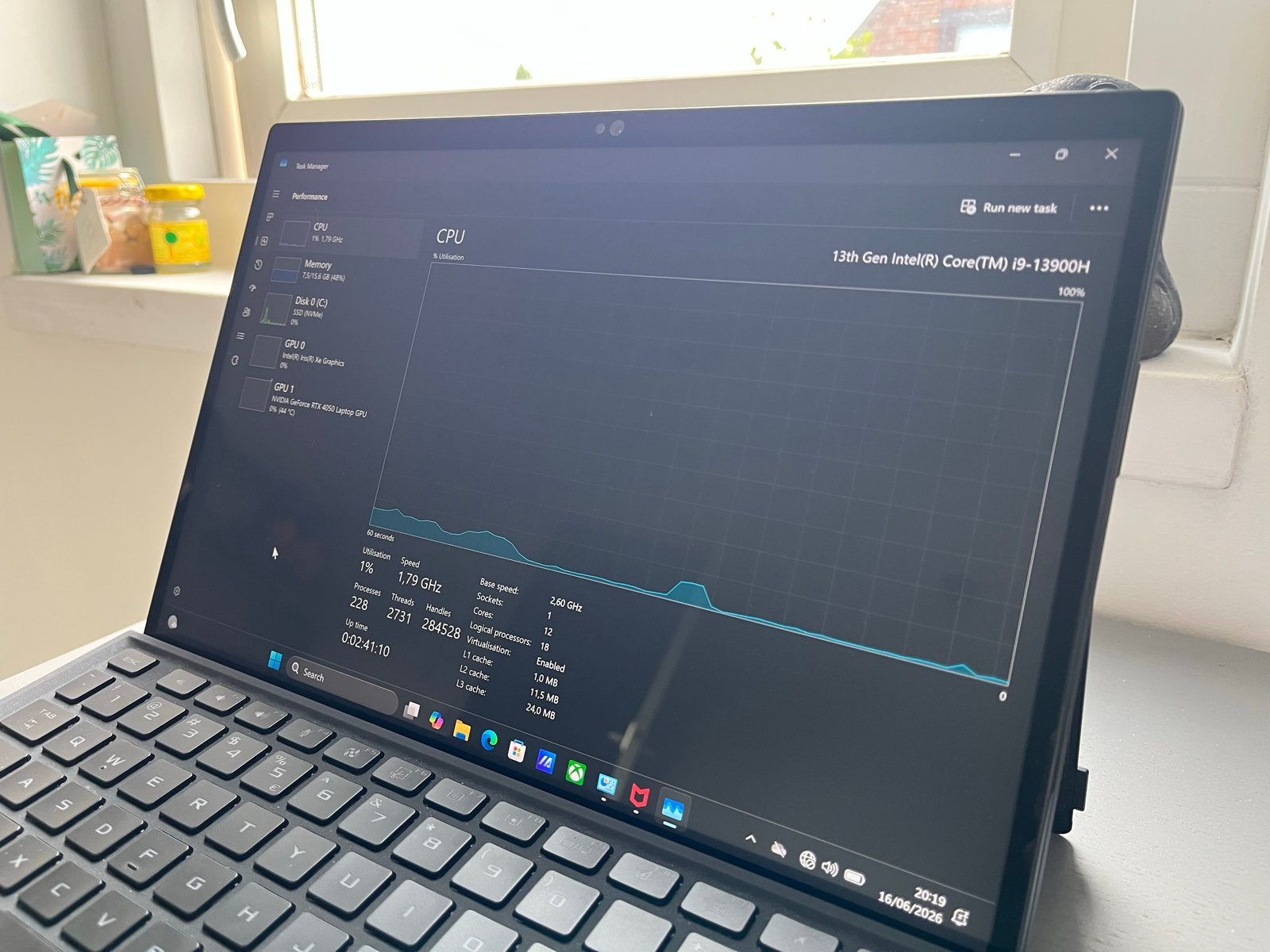 ASUS ROG Flow Z13 Gaming Laptop i9-13900H RTX 4050, Computers en Software, Windows Laptops, Asus, Qwerty, 13 inch, Zo goed als nieuw