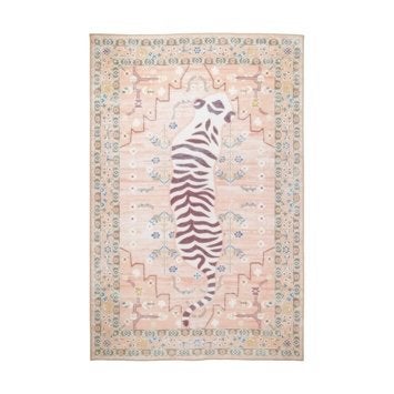 Vloerkleed Karwei tijger roze, Huis en Inrichting, Stoffering | Tapijten en Kleden, Ophalen, 150 tot 200 cm, 200 cm of meer, Bohemian