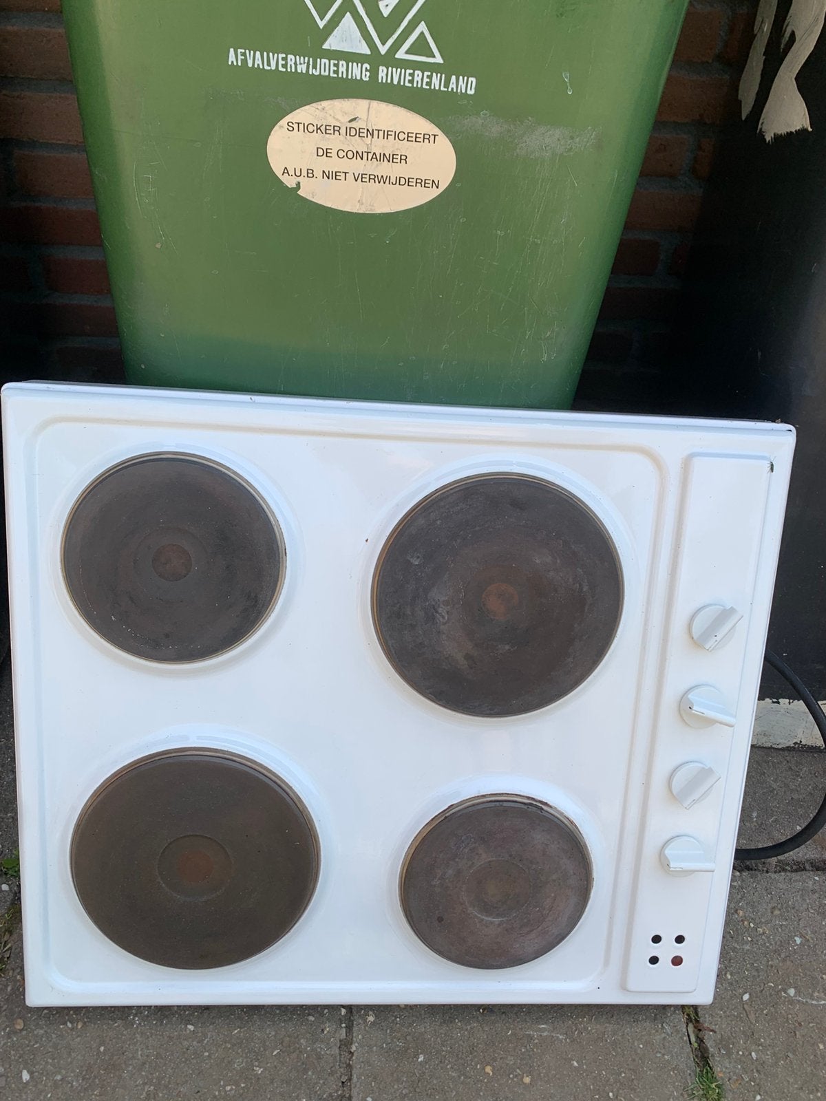 Inventum kookplaat, Zo goed als nieuw, Vrijstaand, Elektrisch, 4 kookzones