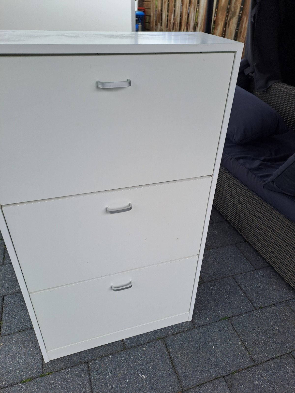 Nette witte IKEA schoenenkast met 3 vakken, Huis en Inrichting, Kasten | Schoenenkasten, Ophalen, Gebruikt, Modern, Scandinavisch