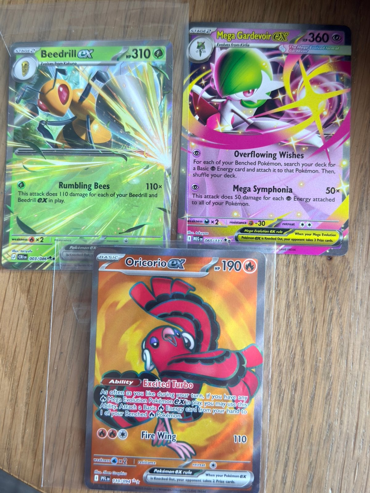 Pokémon EX Kaarten: Mega Gardevoir, Oricorio, Beedrill, Ophalen of Verzenden, Nieuw, Meerdere kaarten