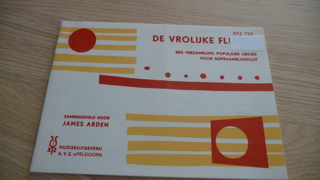blokfluitboek De vrolijke blokfluiter van James Arden, Ophalen of Verzenden, Zo goed als nieuw, Blokfluit, Artiest of Componist