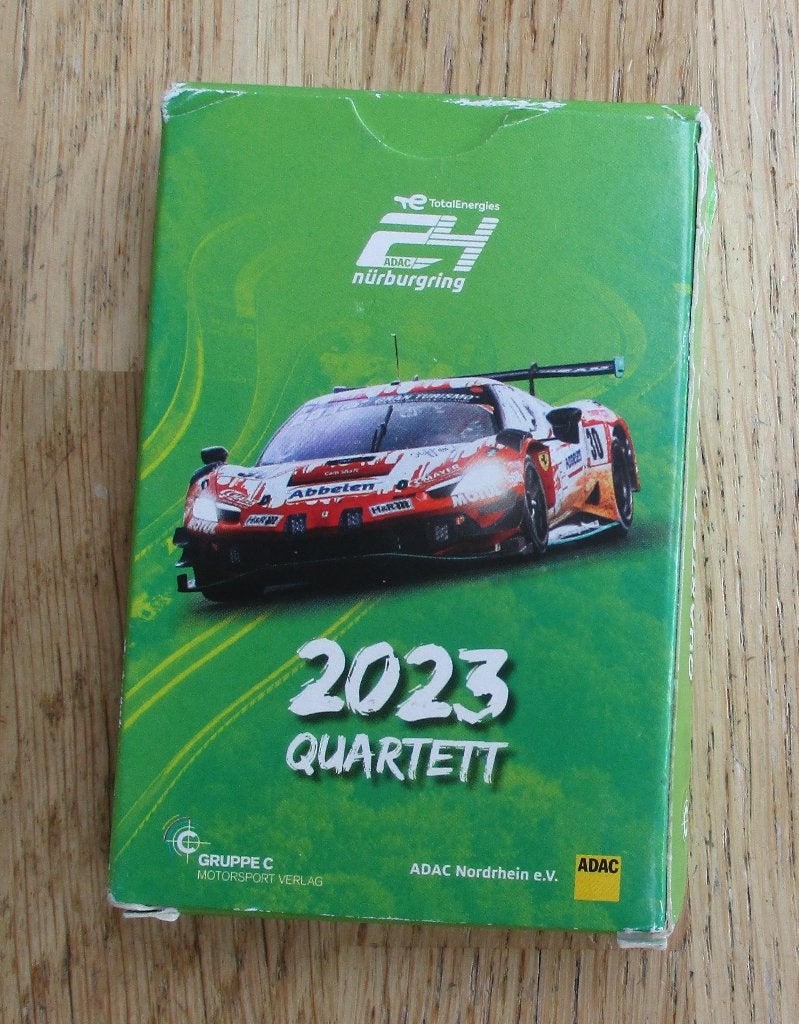 Kwartet Nürburgring 2023 racewagens race autos merken, Ophalen of Verzenden, Zo goed als nieuw, Formule 1