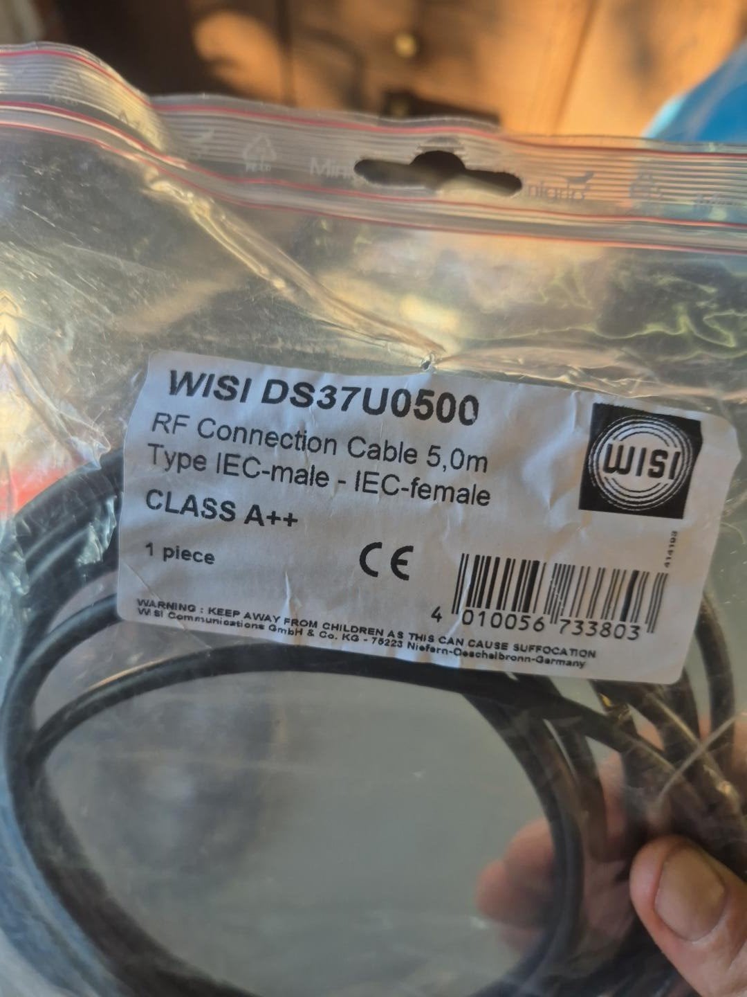 Professionele coax kabel – WISI / Technetix  nieuw  divers, Ophalen of Verzenden, Nieuw, Minder dan 2 meter, Coaxiale kabel