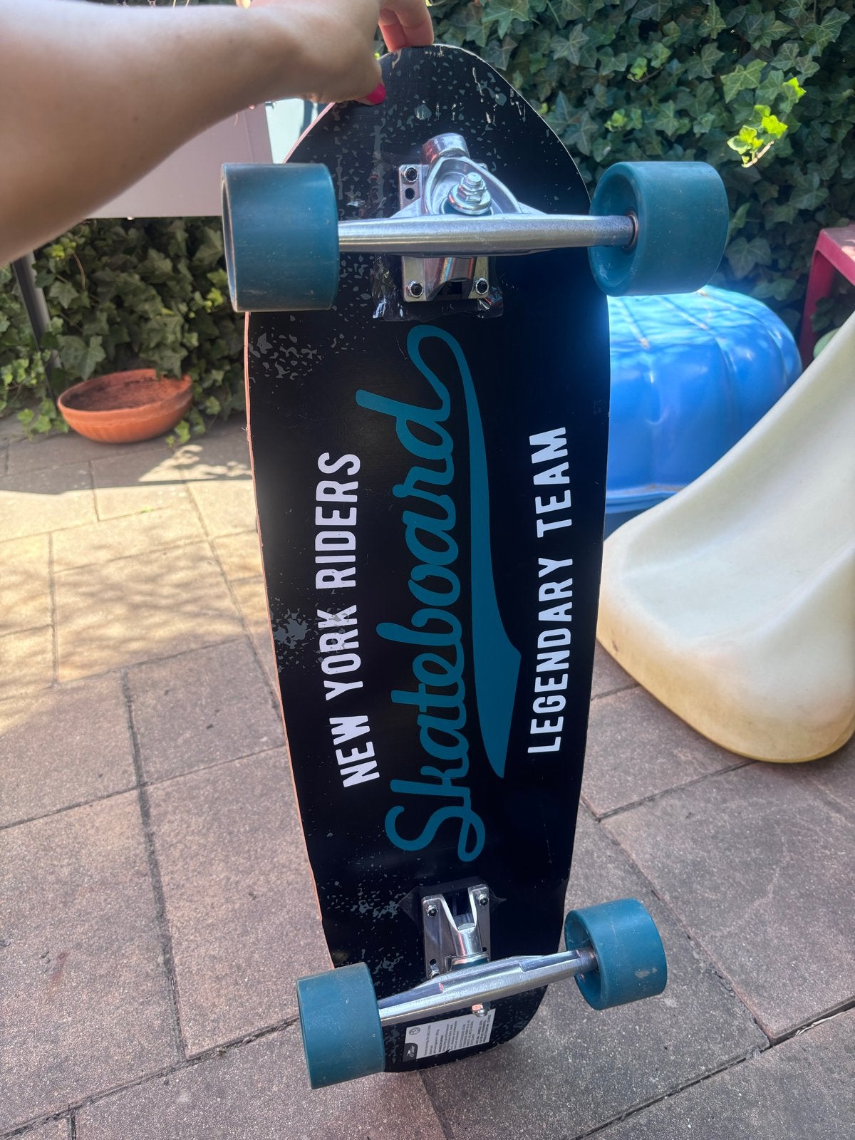 Skateboard 'New York Riders Legendary Team', Sport en Fitness, Skateboarden, Ophalen, Gebruikt, Skateboard