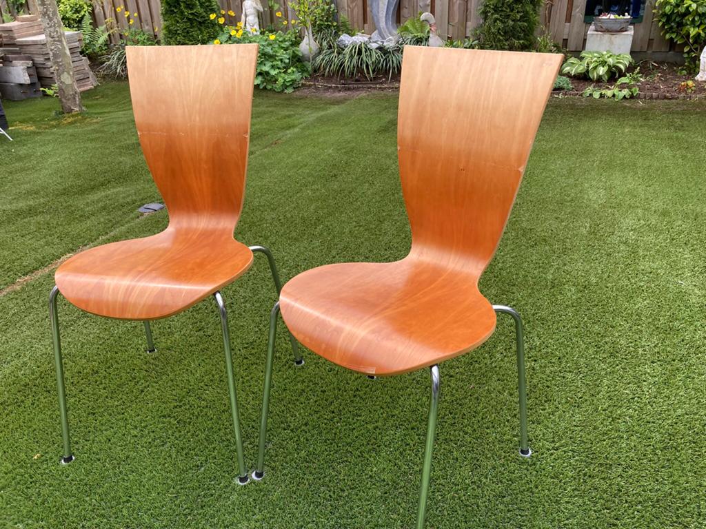 Classic eetkamer stoelen, Ophalen, Gebruikt, Twee