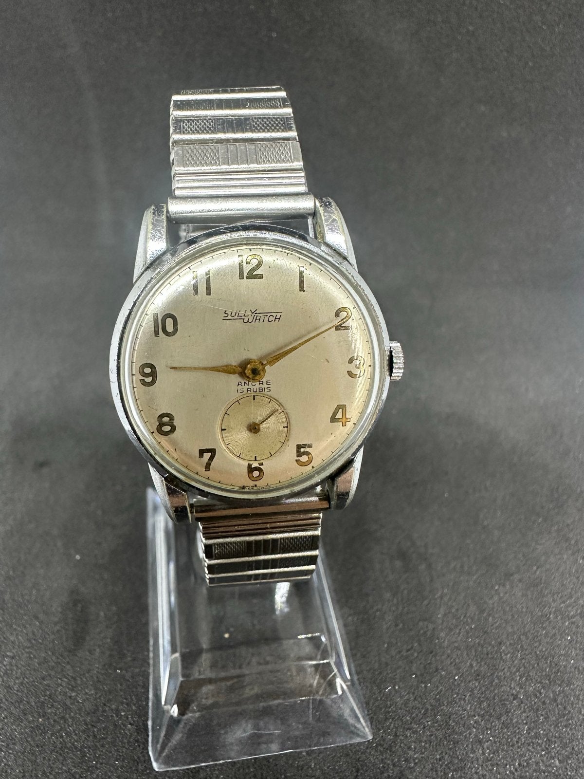 Vintage Sully Watch Polshorloge - Jaren '60, Overige merken, Staal, Met bandje, Polshorloge