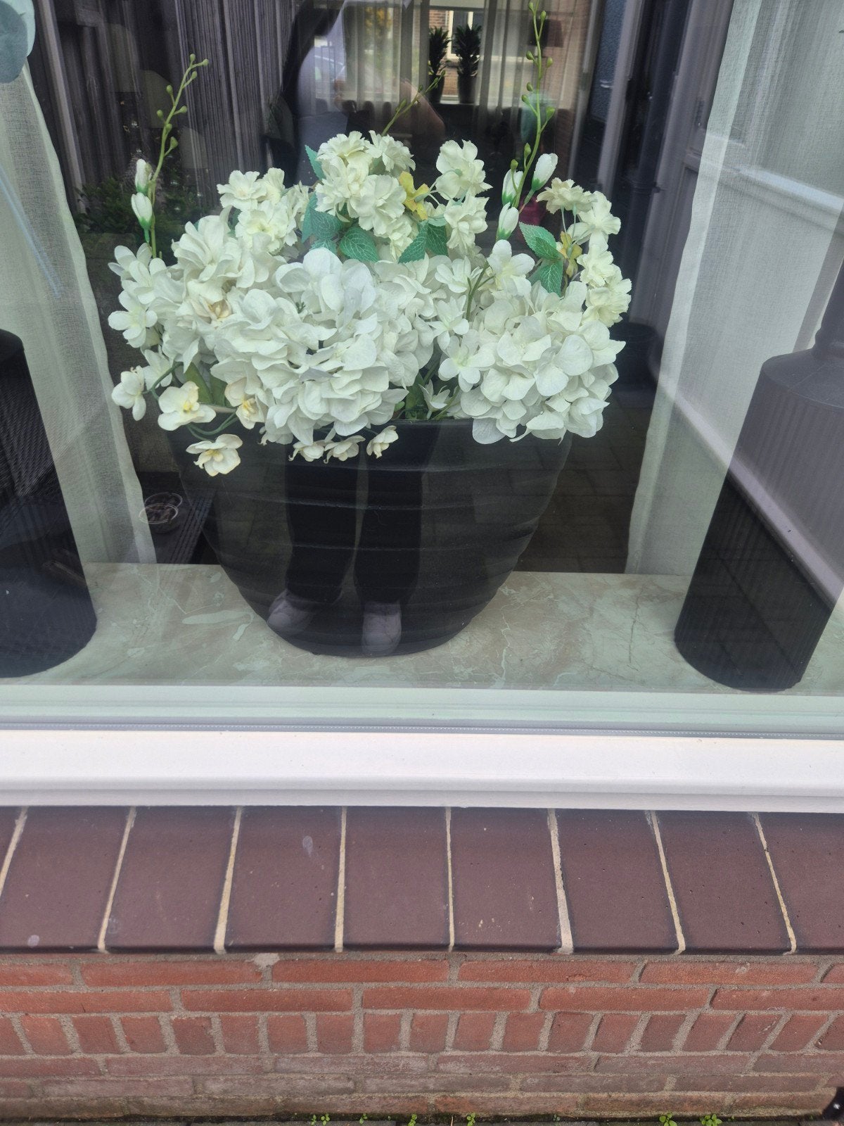 opgemaakte bloempot, Huis en Inrichting, Ophalen, Zo goed als nieuw