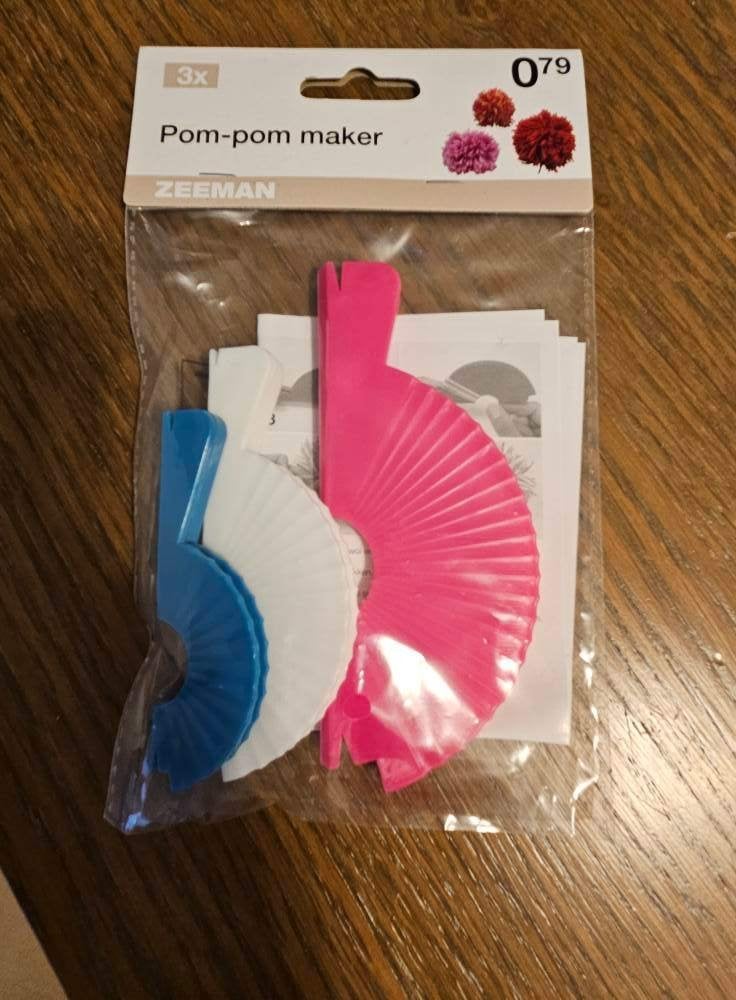 Zeeman Pom-pom maker 3x - Nieuw in verpakking, Ophalen of Verzenden, Nieuw, Breien of Haken, Overige typen