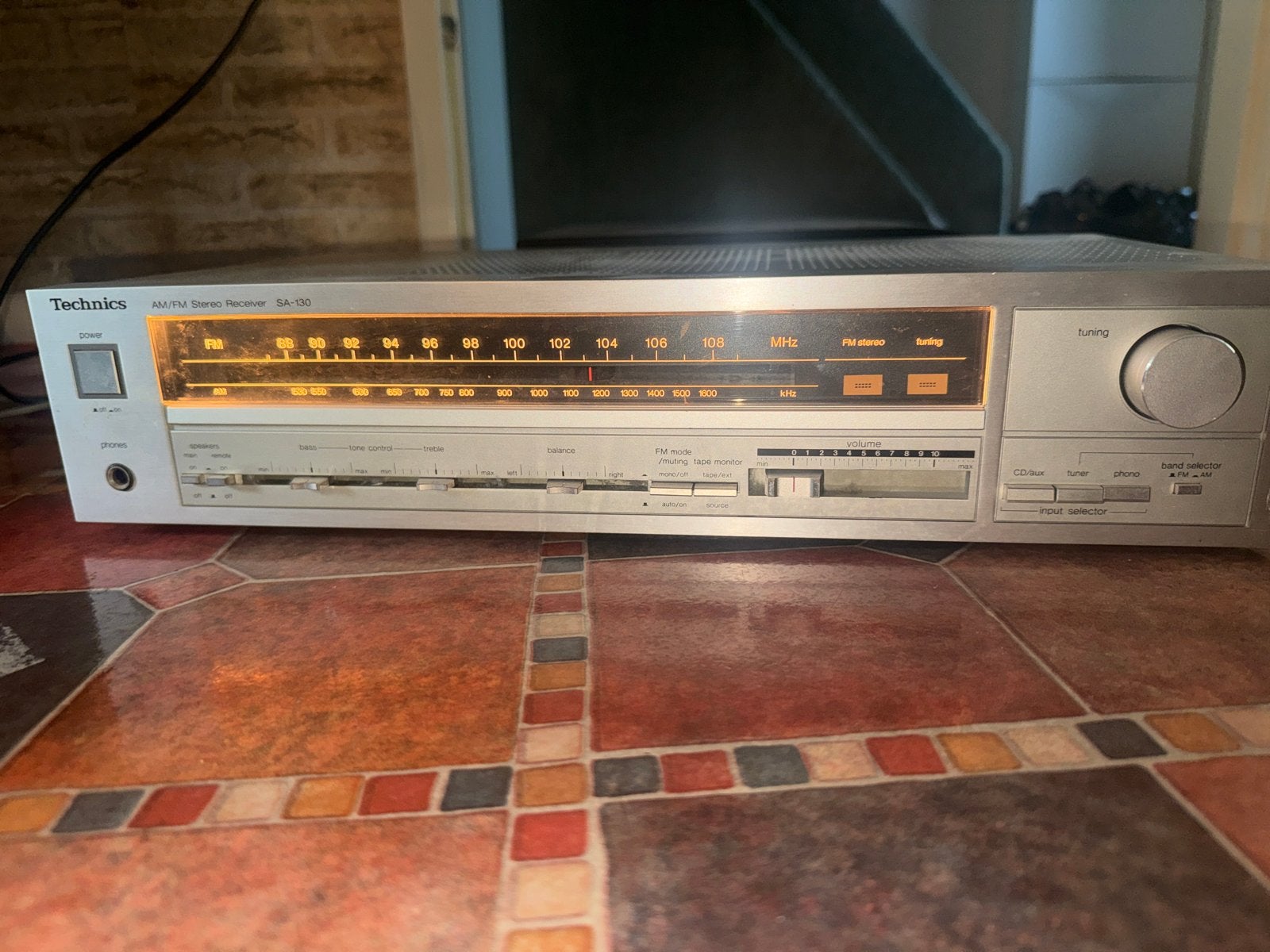 Technics SA-130 AM/FM Stereo Receiver - Getest en Werkend, Ophalen of Verzenden