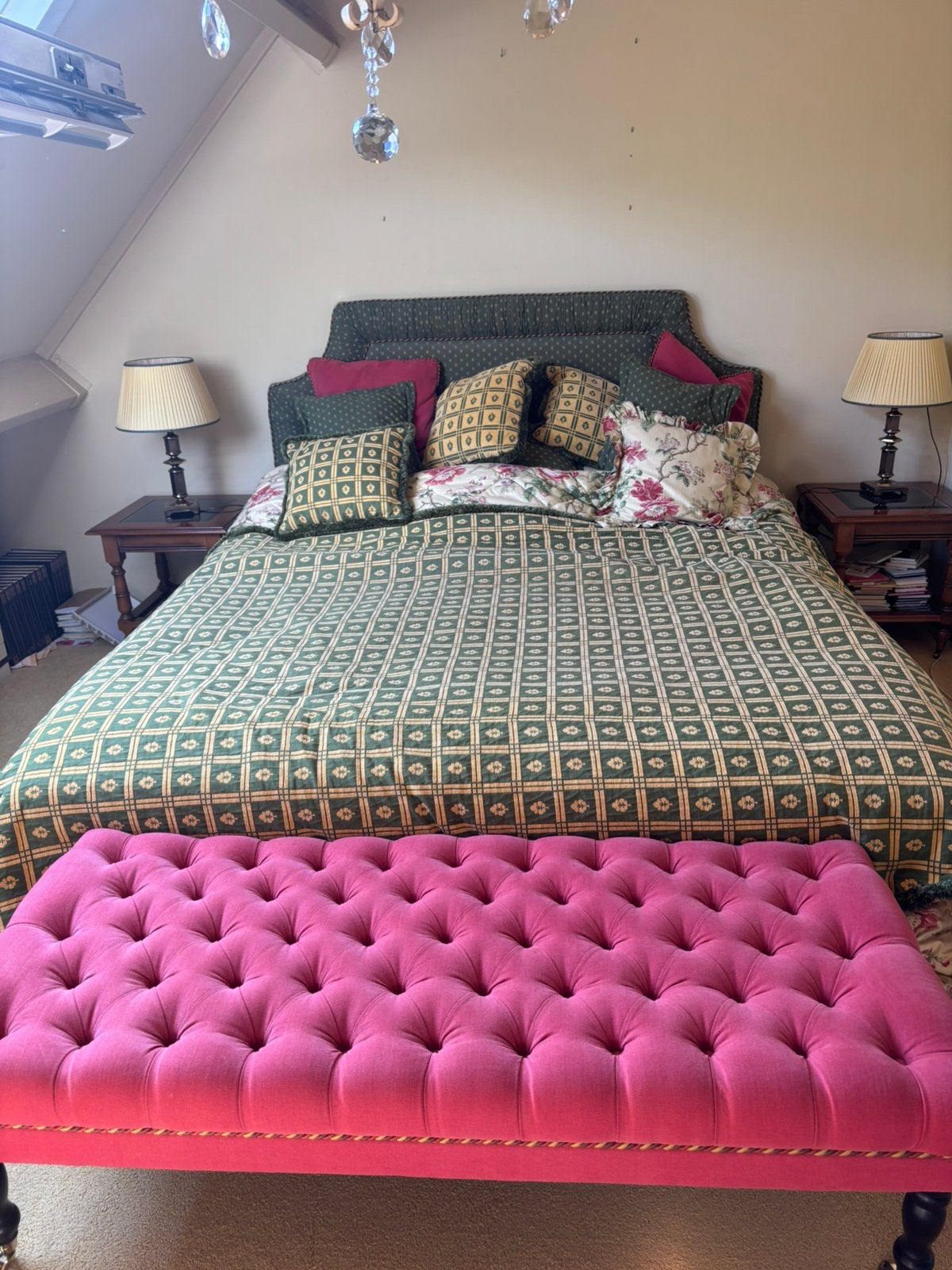 Compleet Pullman Boxspring Bed 180x200 & Matrassen & Sprei, Ophalen of Verzenden, Gebruikt, Tweepersoons, 180 cm